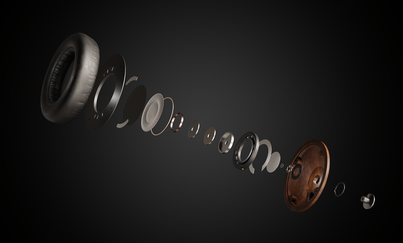 3D blender CGI fusion 360 headphones industrial design  luxcorerender meze productdesign Render