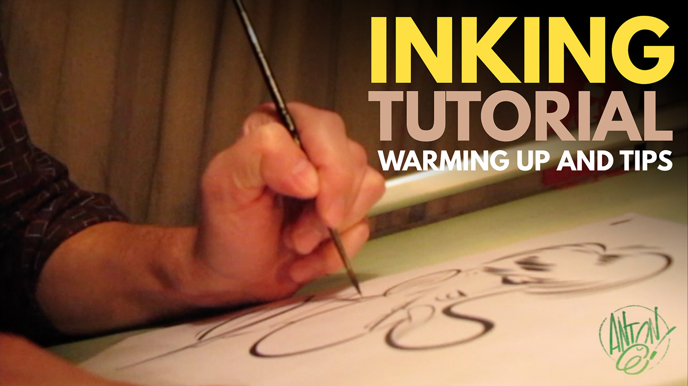 brush how to ink inking materials tips traditional tricks
