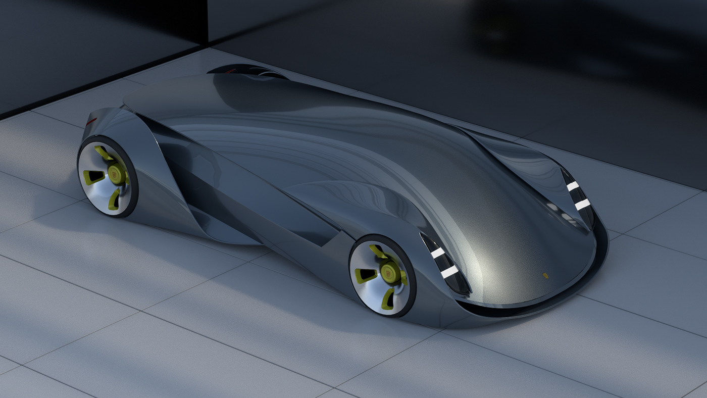 Porsche hypercar ev German automobiles exterior design design futuristic Autonomous modern automotive  