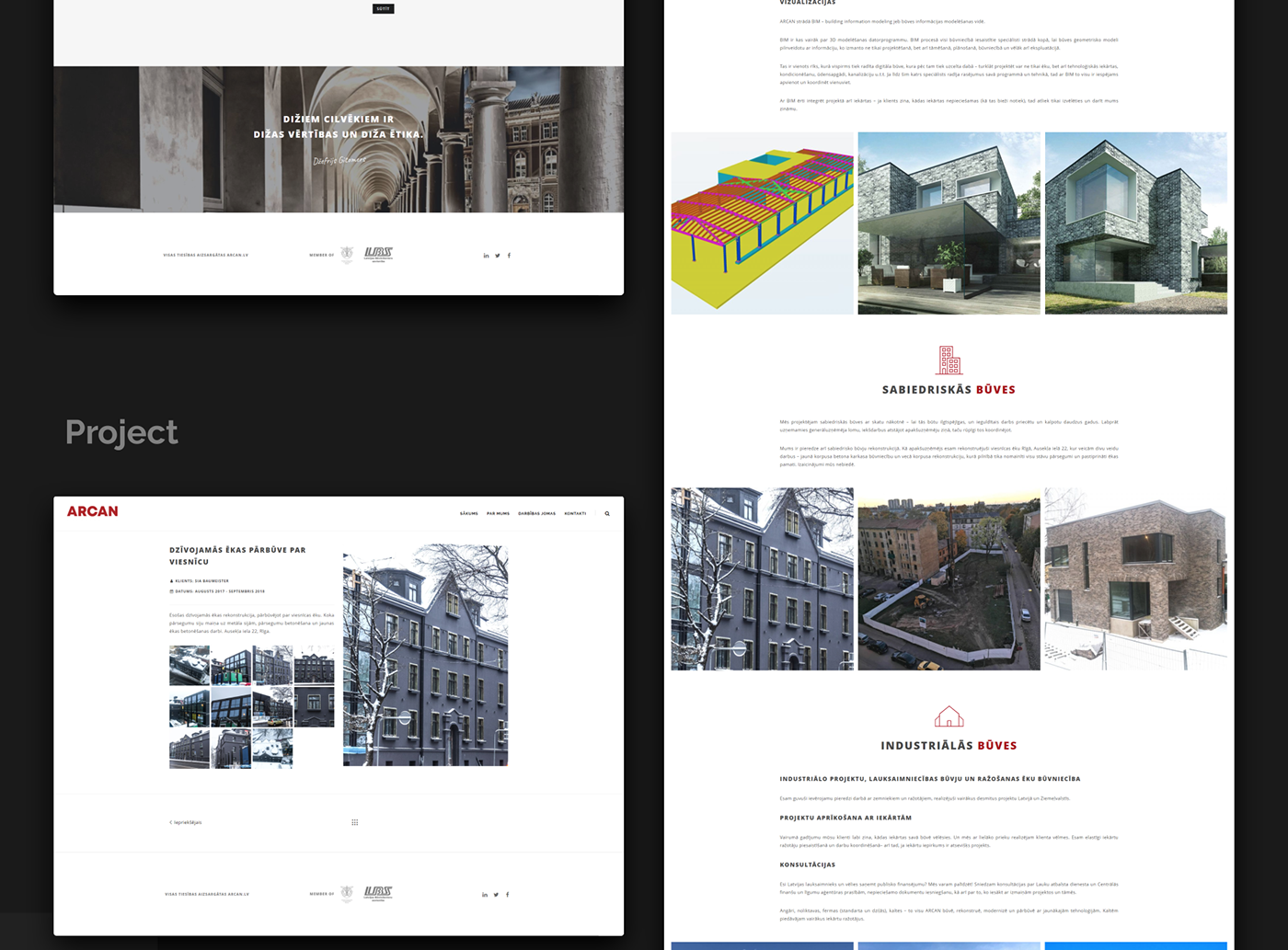 Web Design  web development  UX design ui design graphic design  construction Project Pages landing page