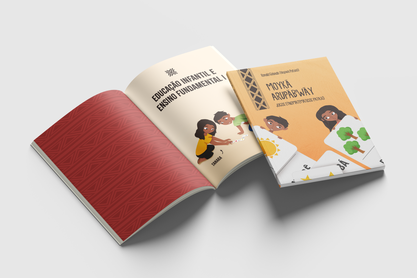 book editorial design Graphic Designer visual identity children indigenous Brazil design gráfico