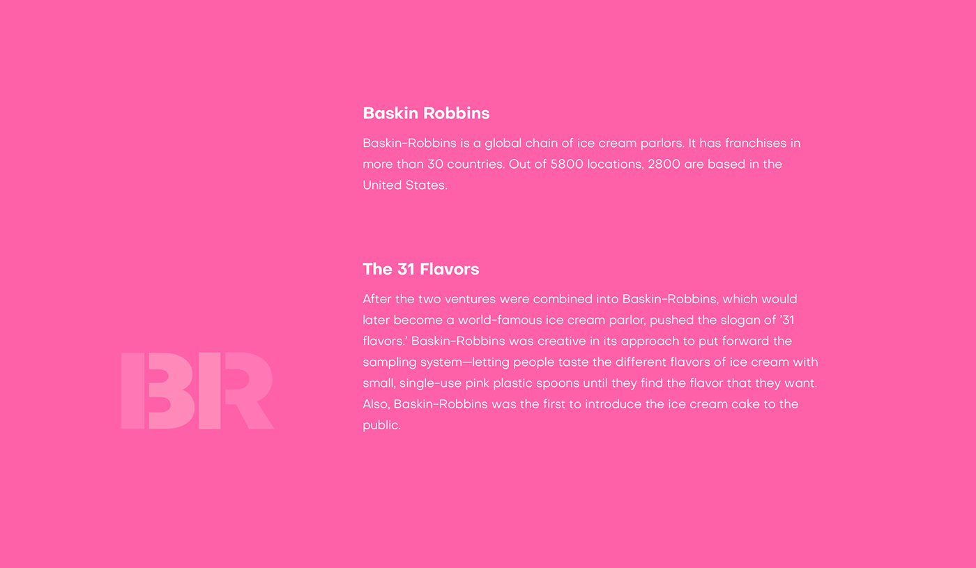 Baskin Robbins baskin robbins ice cream branding  colors colorful logo Icon gradient