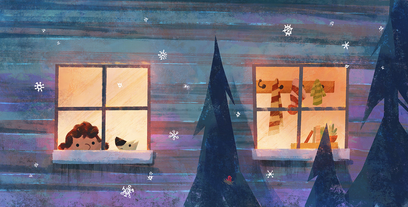 childrensbook digitalart digitalpainting ILLUSTRATION  picturebook publishing   snow story winter