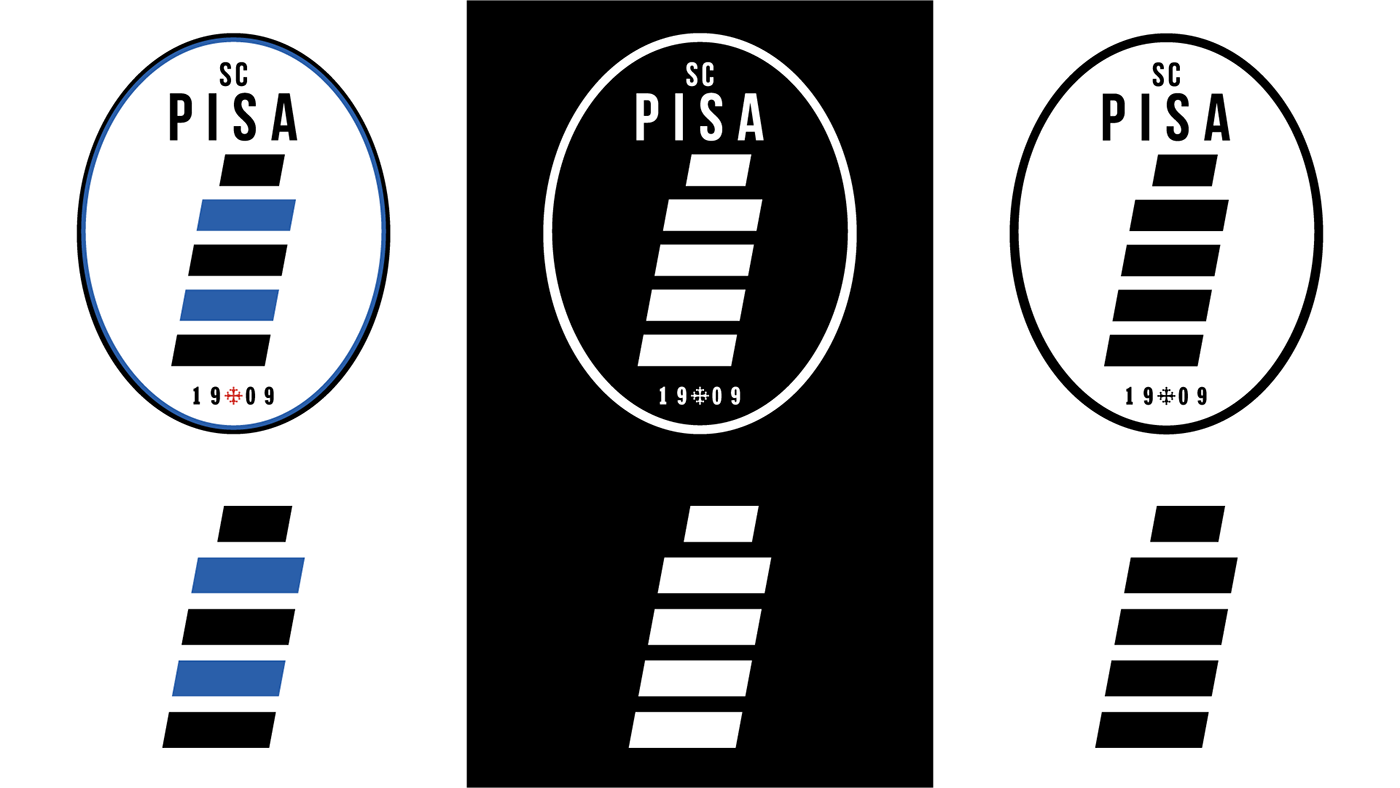 calcio Pisa Serie A rebranding Logo Design football design soccer Sports Design serie B