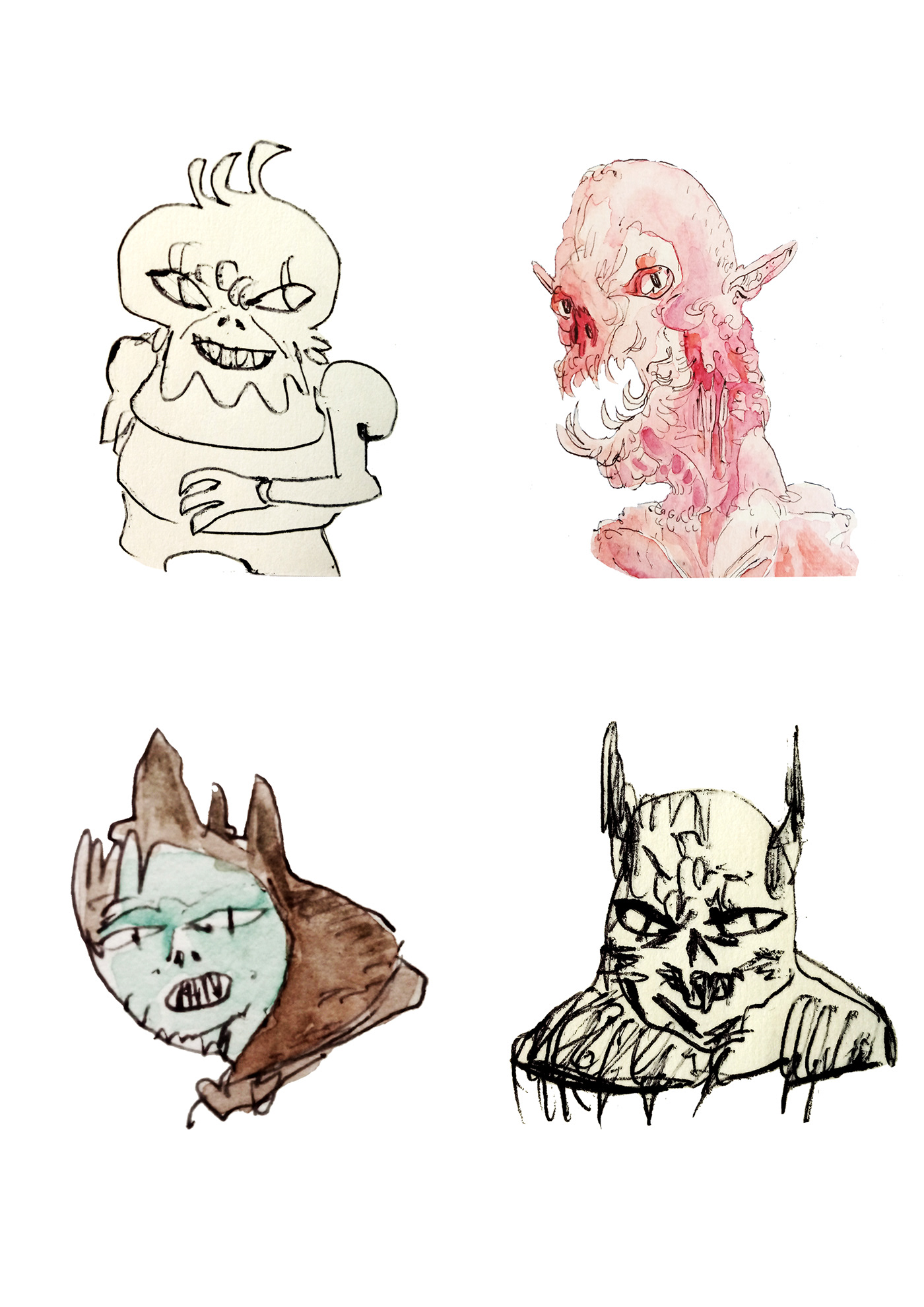 Character design  characters doodles Drawing  ILLUSTRATION  sketches spooky