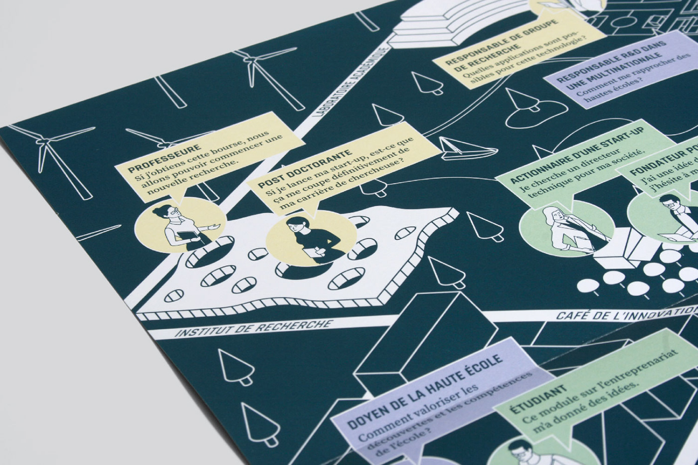infographic Isometric leaflet innovation