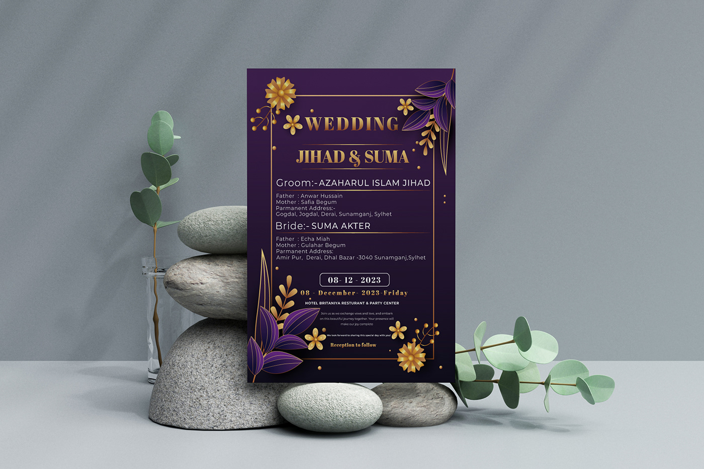 Flyer Design flyer banner wedding Invitation invite card wedding invitation marriage Love