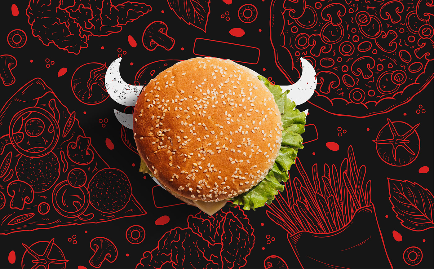 logo Burger Logo restaurant logo food logo cafe logo brand identity food branding visual identity meal Fast food