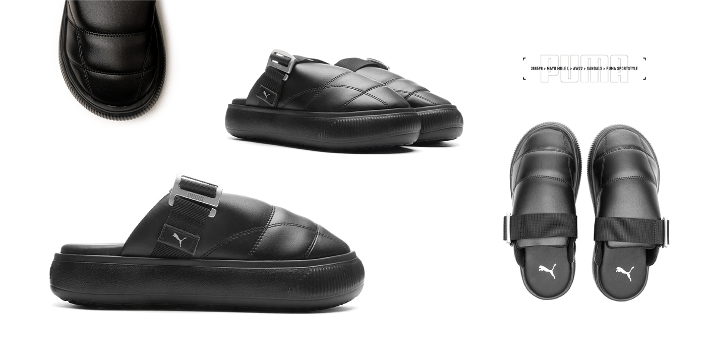 art comfort design Fashion  footwear design hailey bieber mule product design  puma Sandals