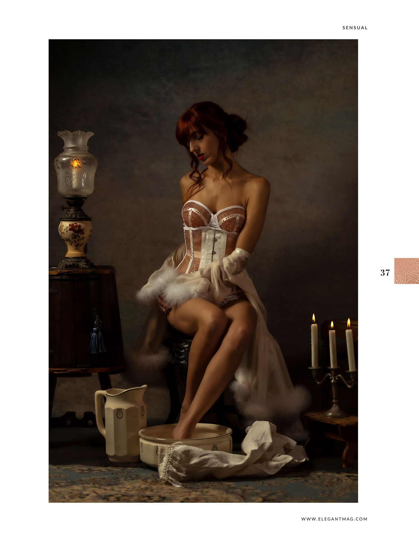 corset lingery magazine portrait Pubblication studio women