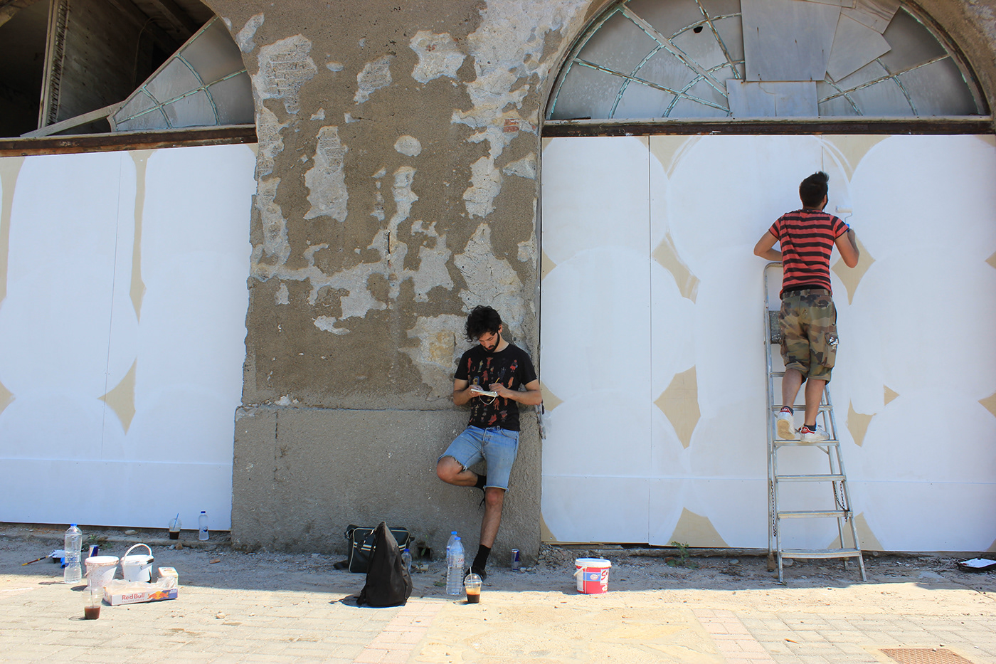 barba dee Dreyk the Pirate duality Karlovasi Mural samos Street Art 