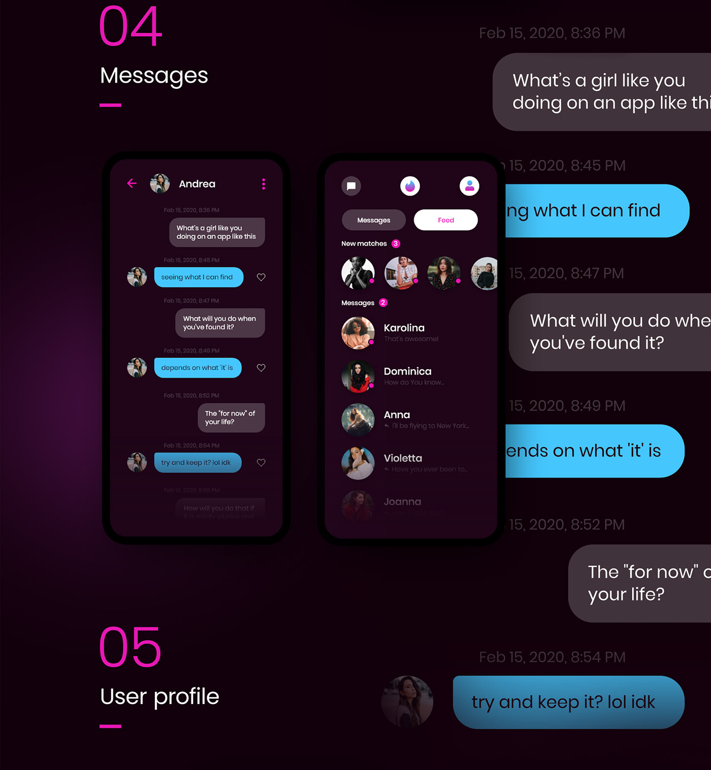 app Dating mobile redisgn tinder UI ux prototype