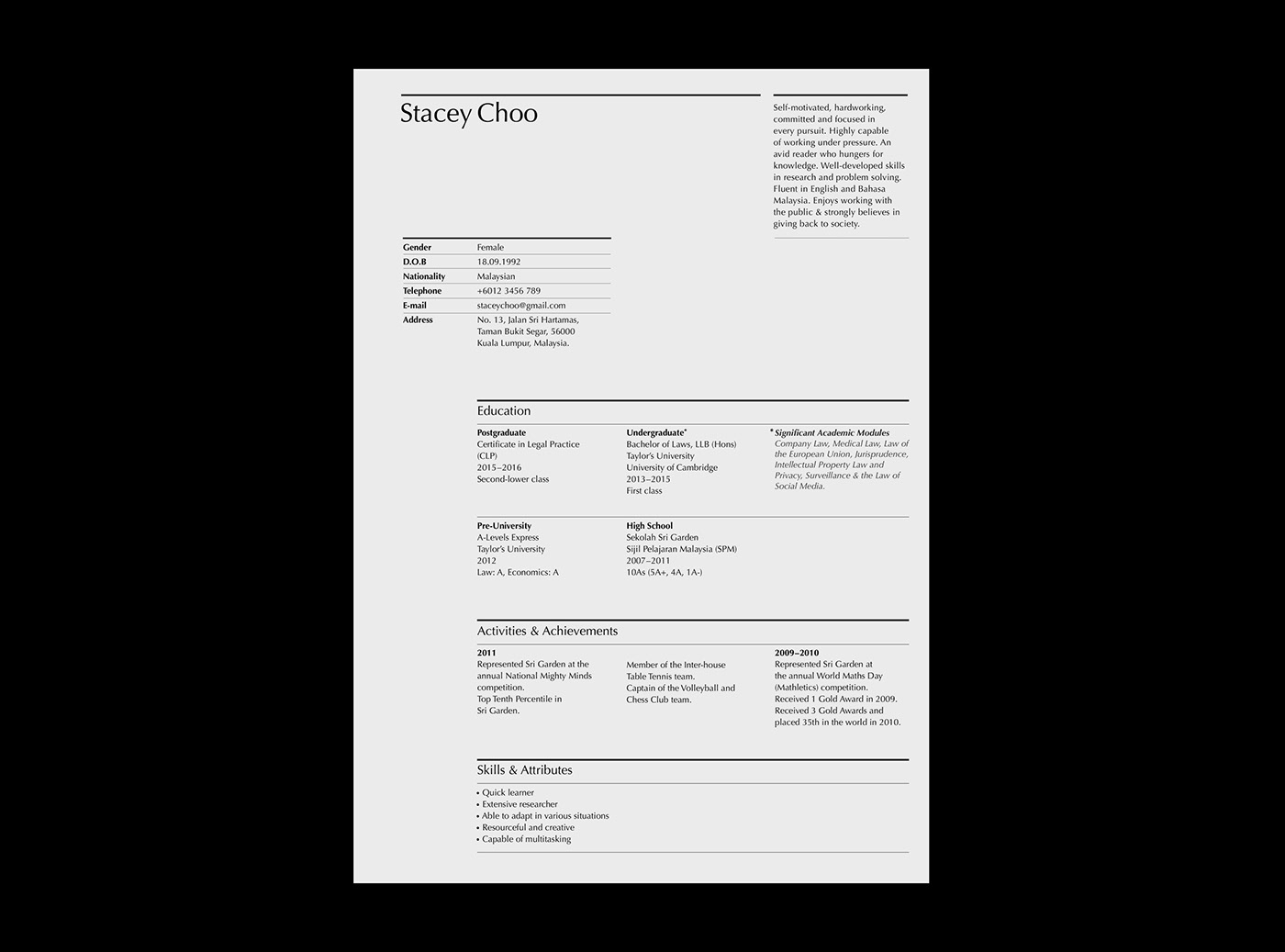 CV editorial Layout Resume typography   branding  Collateral grids paper print