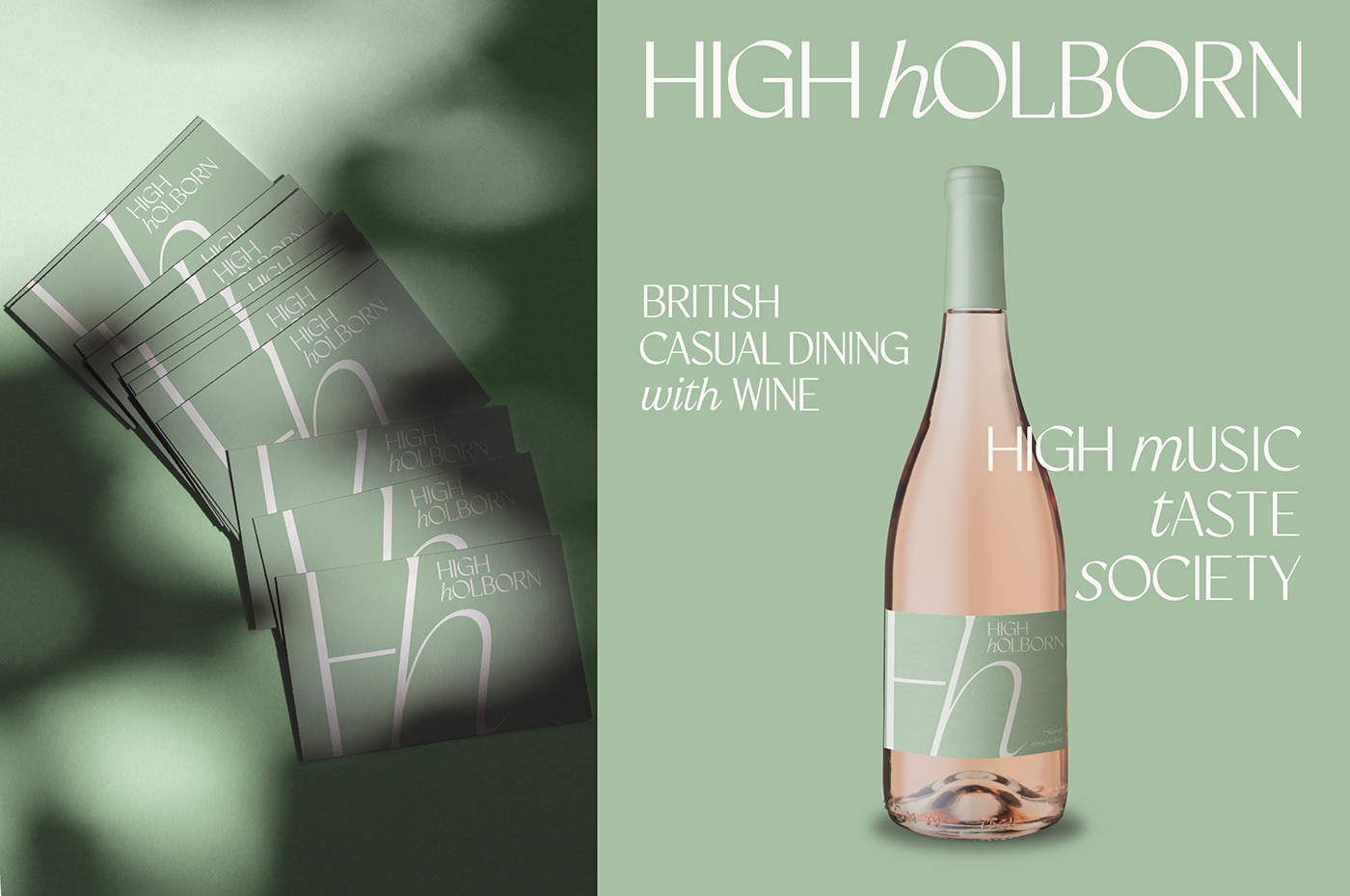 bar brandidentity branding  highholborn identitydesign wine Winebar ynldesign winebranding typography  