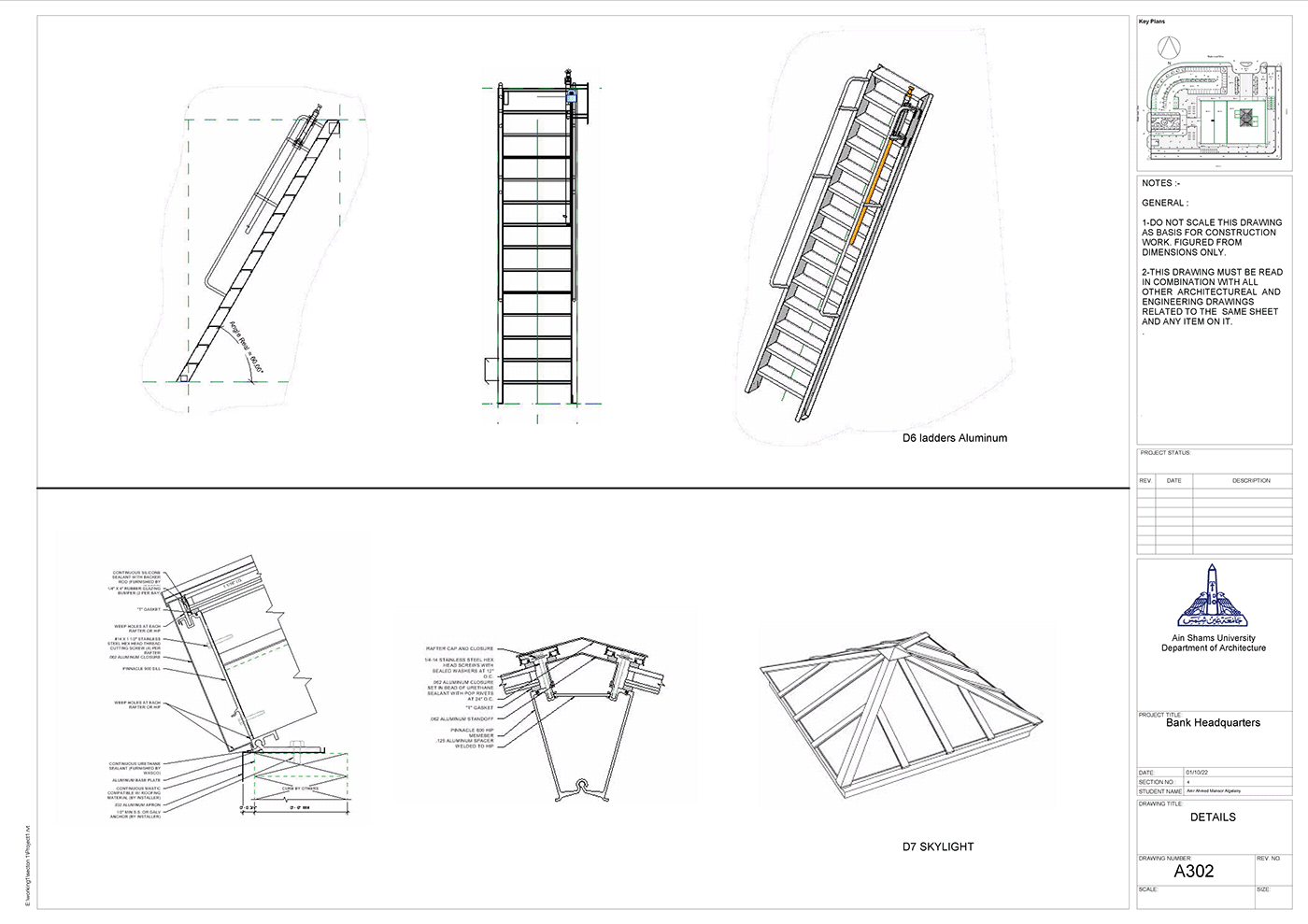 architecture bank headquarter details Elevations floor plans plans revit sections working working drawings