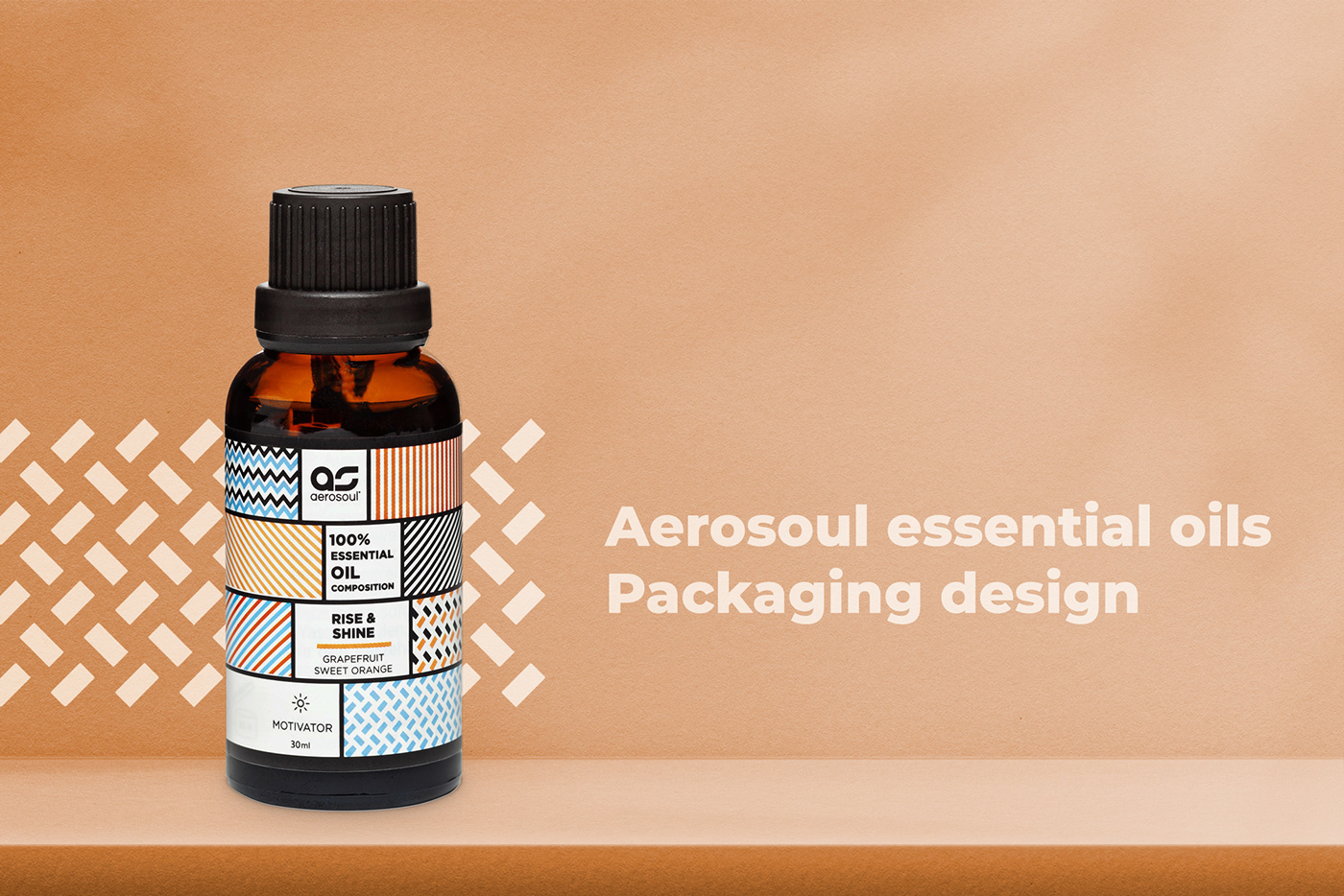 essential oil geometric Packaging pattern