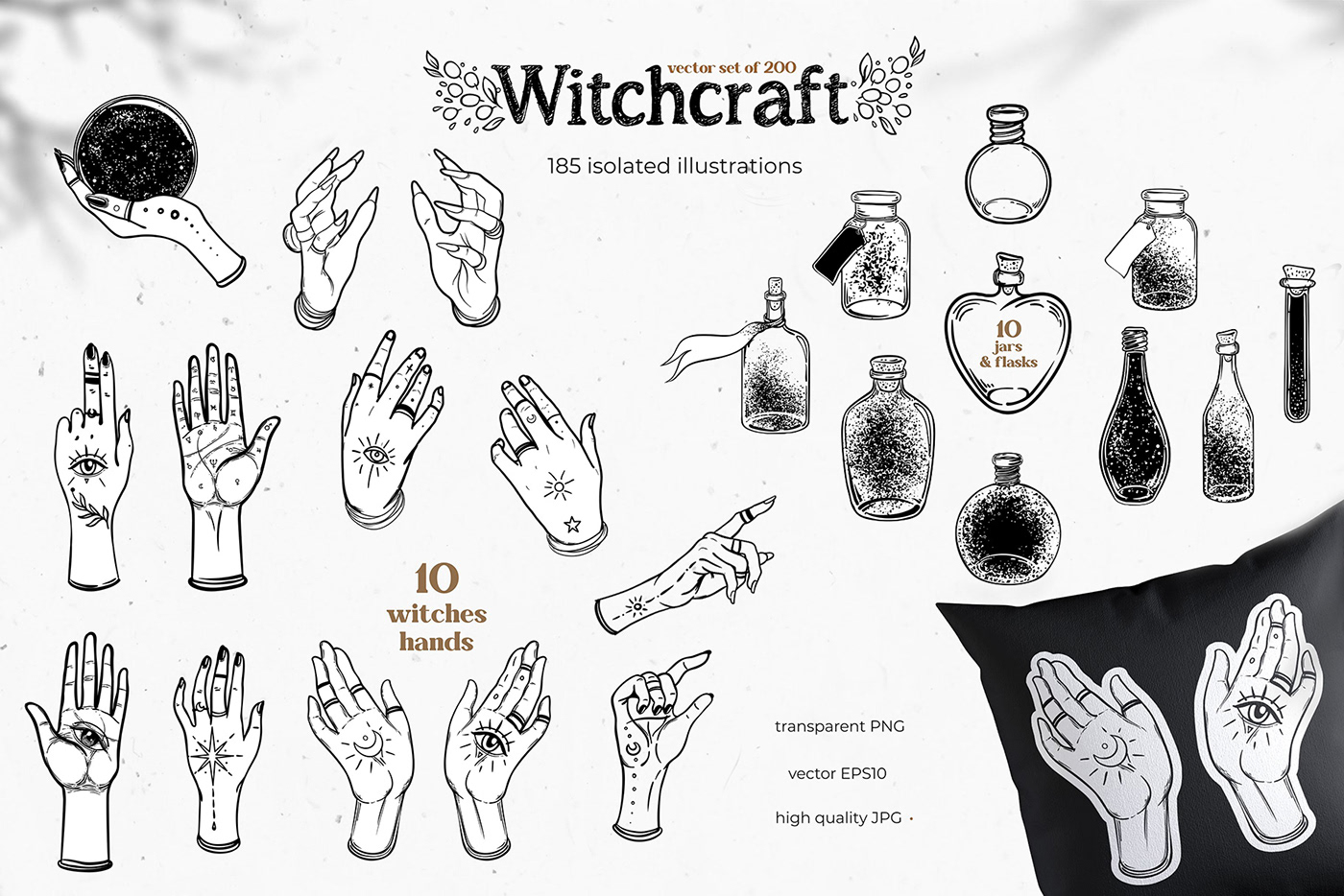 haloween ILLUSTRATION  ink occult tatoo vector witch witchcraft witchtober witchtober2022