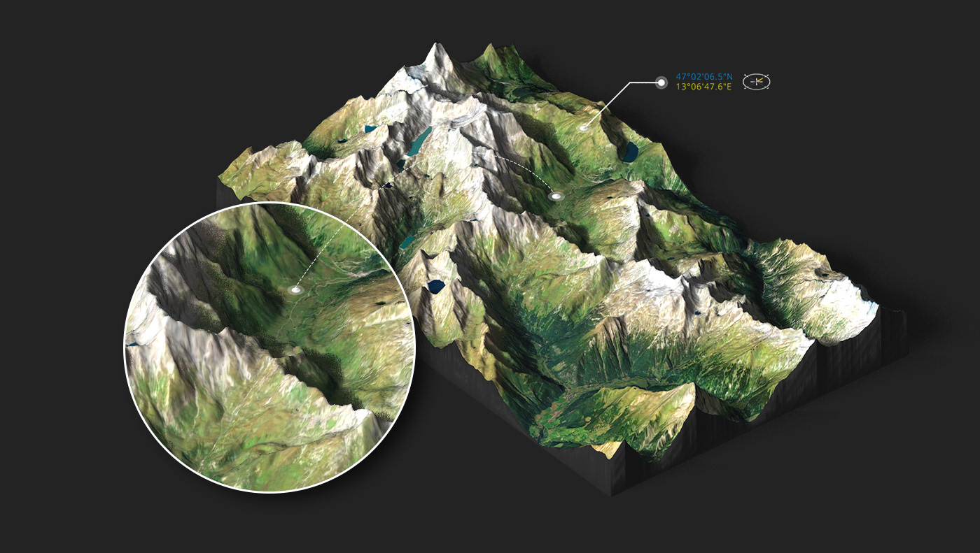 plugin Geography terrain heightmap infographic Isometric cartography creator maker 3D