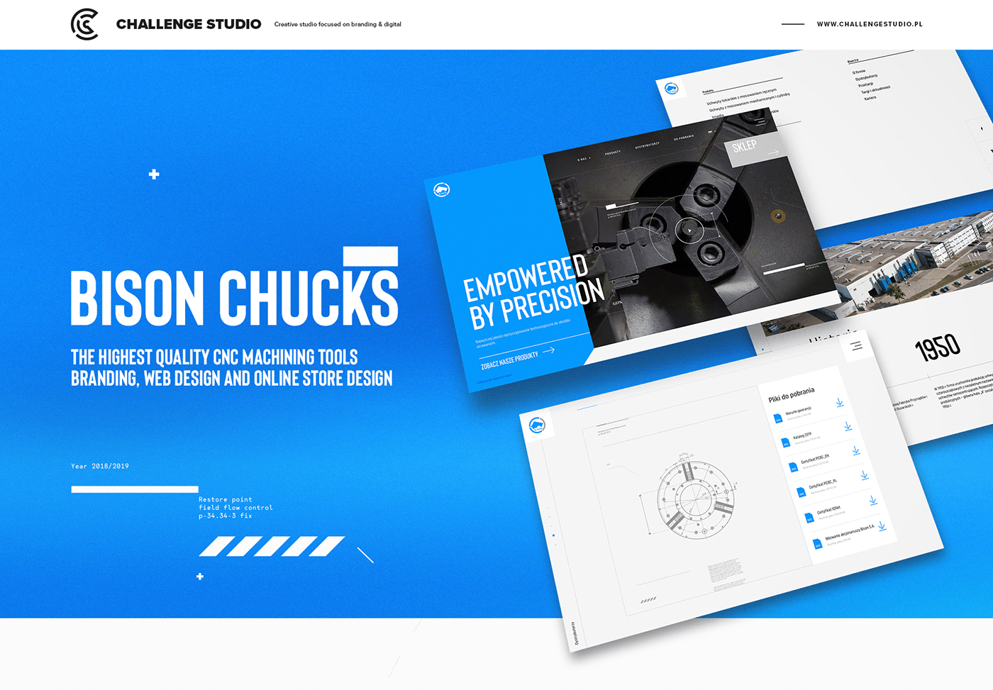 bison bison chucks challenge challenge studio key visual lathe chucks Machine Tool Accessories Web Design 