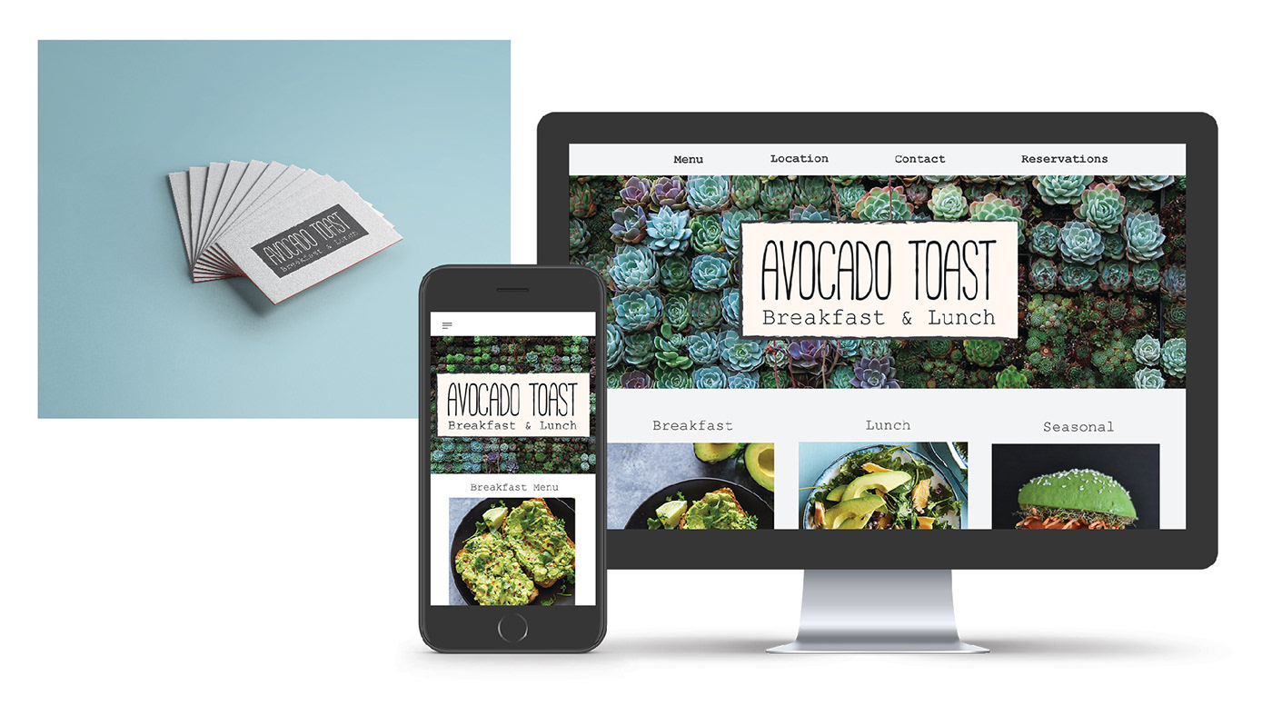 avocado avocado toast branding  design design studio graphic design  menu design restaurant restaurant design