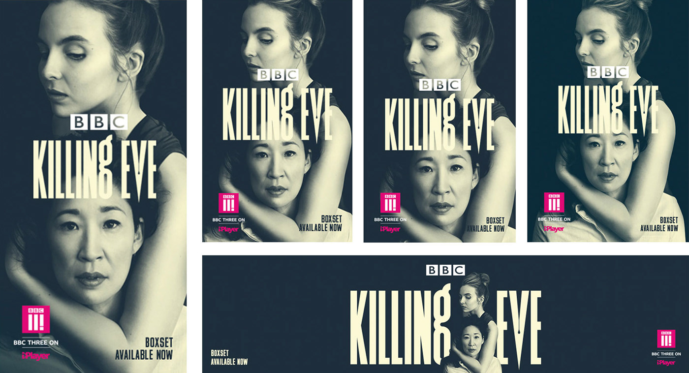 killing Eve killing eve key art out of home poster campaign
