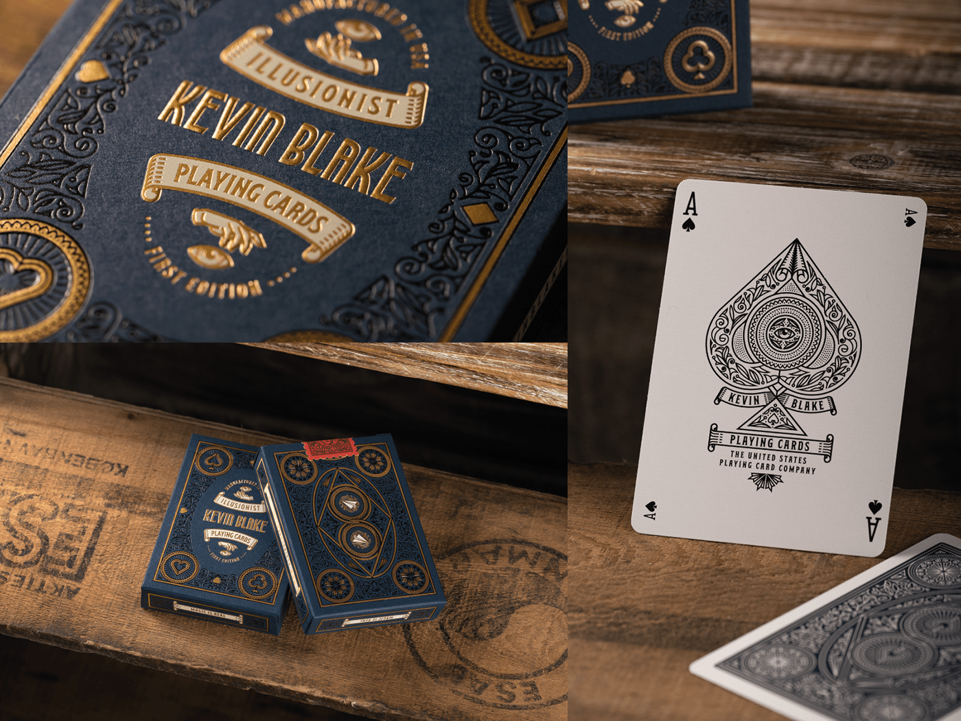 ace of spades Illusionist Illustrator joker line art Magic   packaging design Peter Voth Design Playing Cards vector