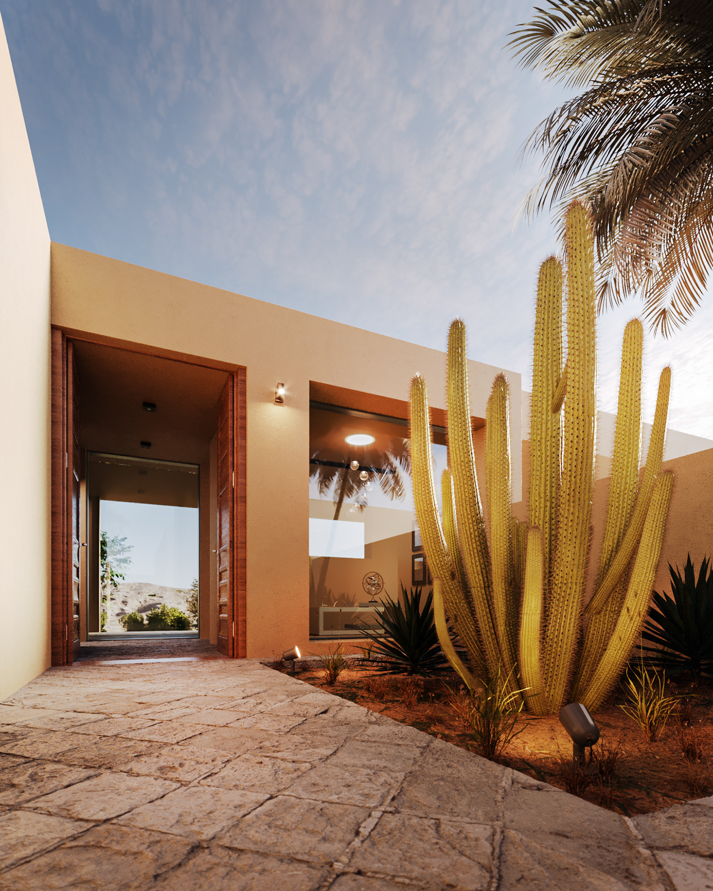 3ds max architecture archviz corona desert design exterior modern Render visualization