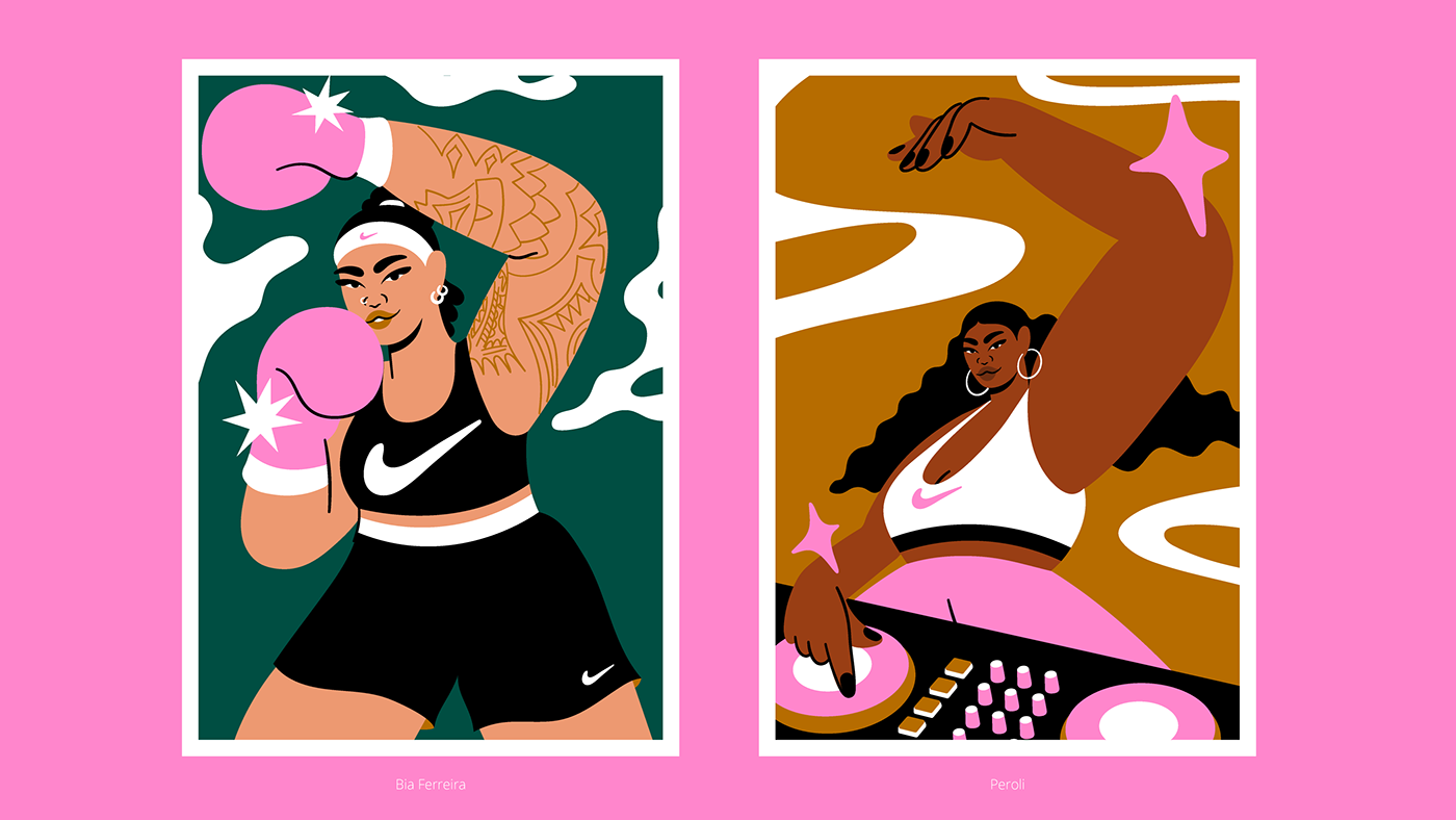 Nike sports sportsbra woman girls stickers women
