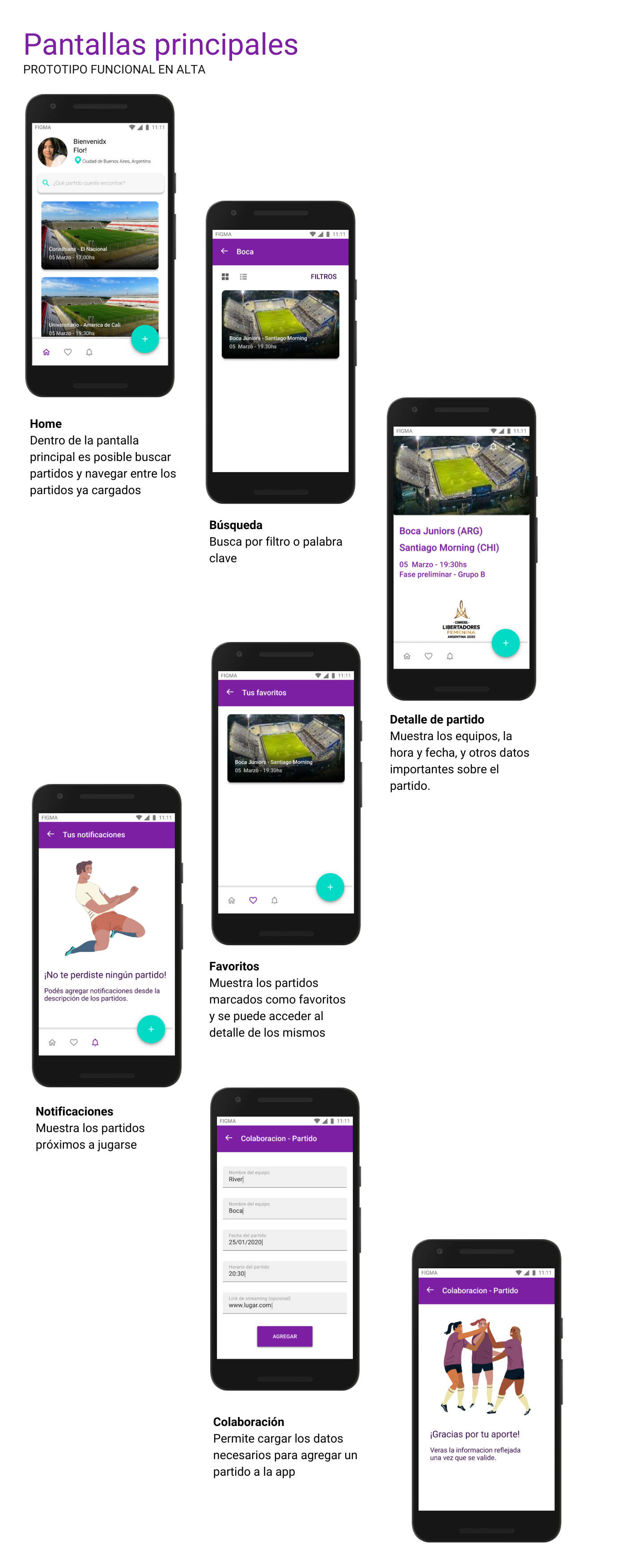 android app Case Study female football ux/ui