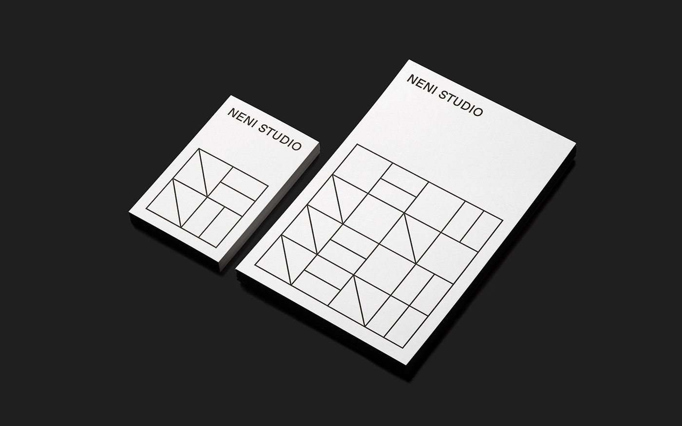 Identity Design interior design  Logo Design geometric neni studio modular