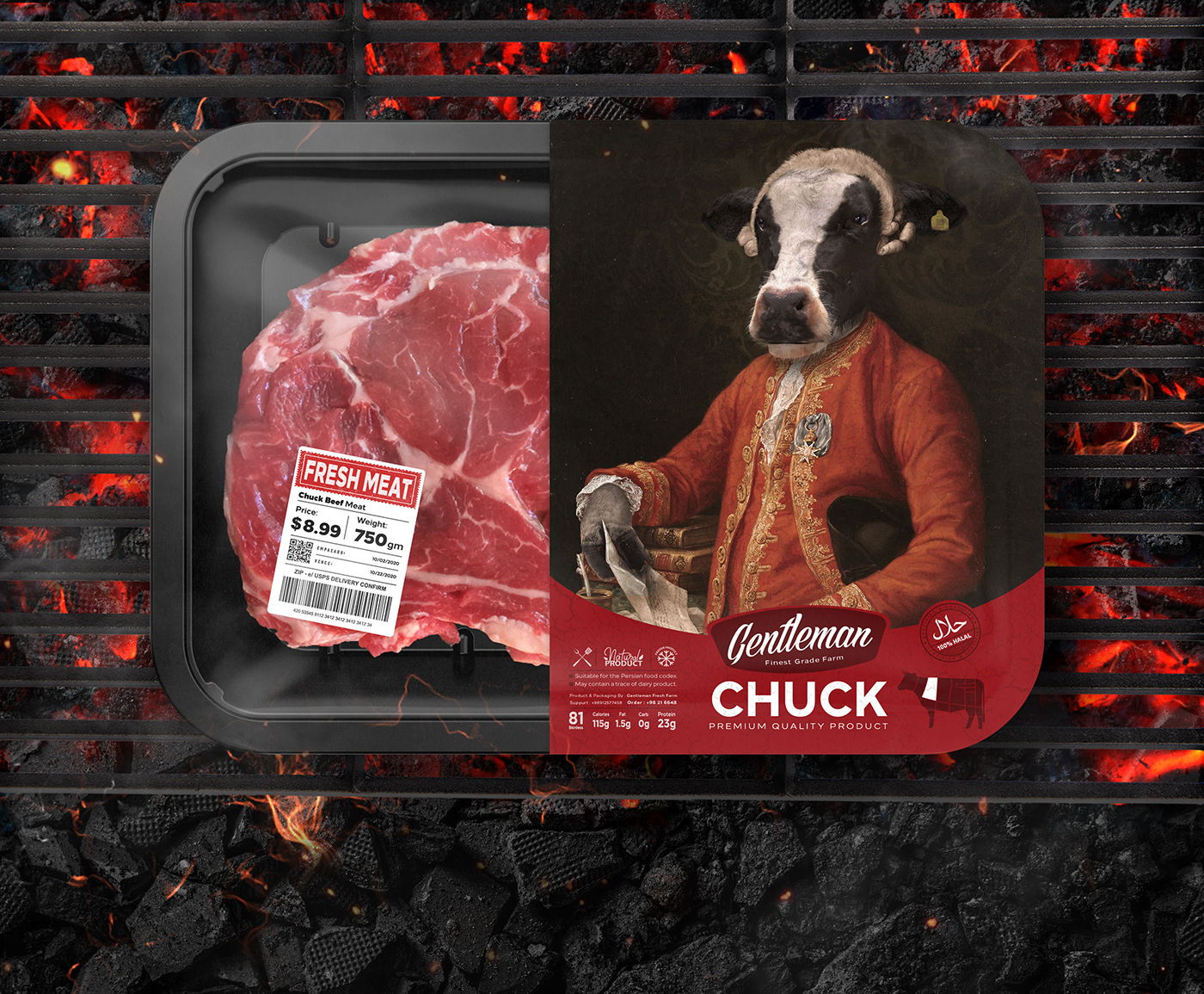 burger Digital Art  Food  fresh meat Packaging Photography  photomanipulation portrait restaurant