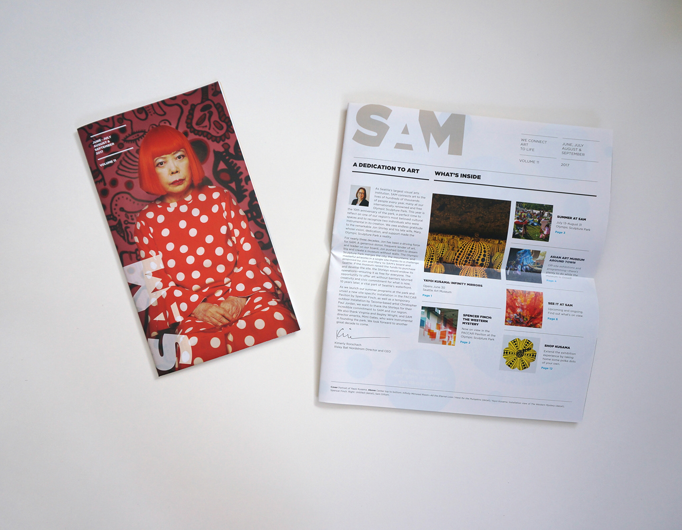 Magazine design graphic design  print design  editorial design  Art museum newsletter