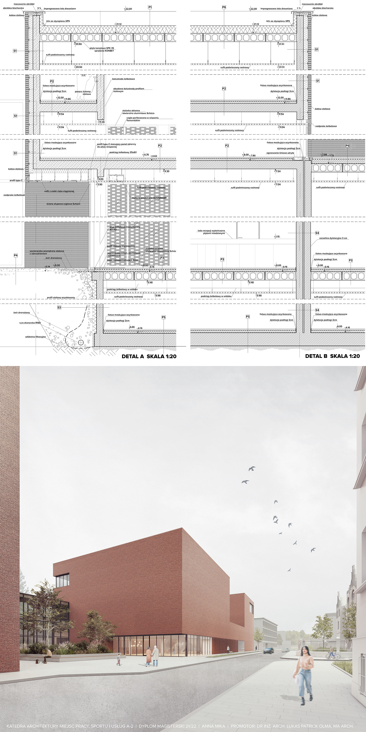architecture architectural design 3d modeling Render exterior 3D visualization modern brick design
