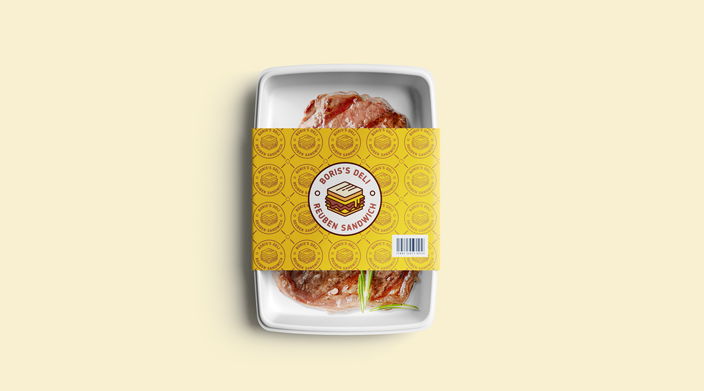 deli fastfood Food  cafe 3D ashdesign logo Packaging branding  brand