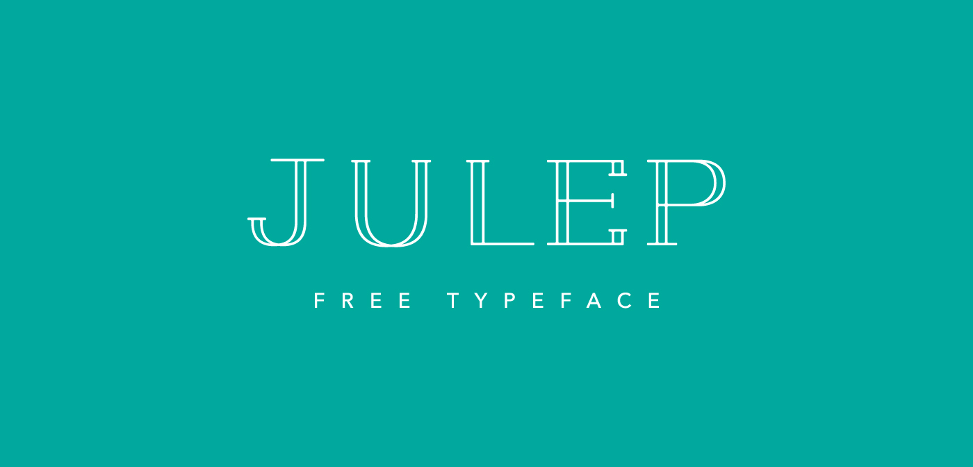 free Typeface type font julep mint lemon lime orange Coffee vintage