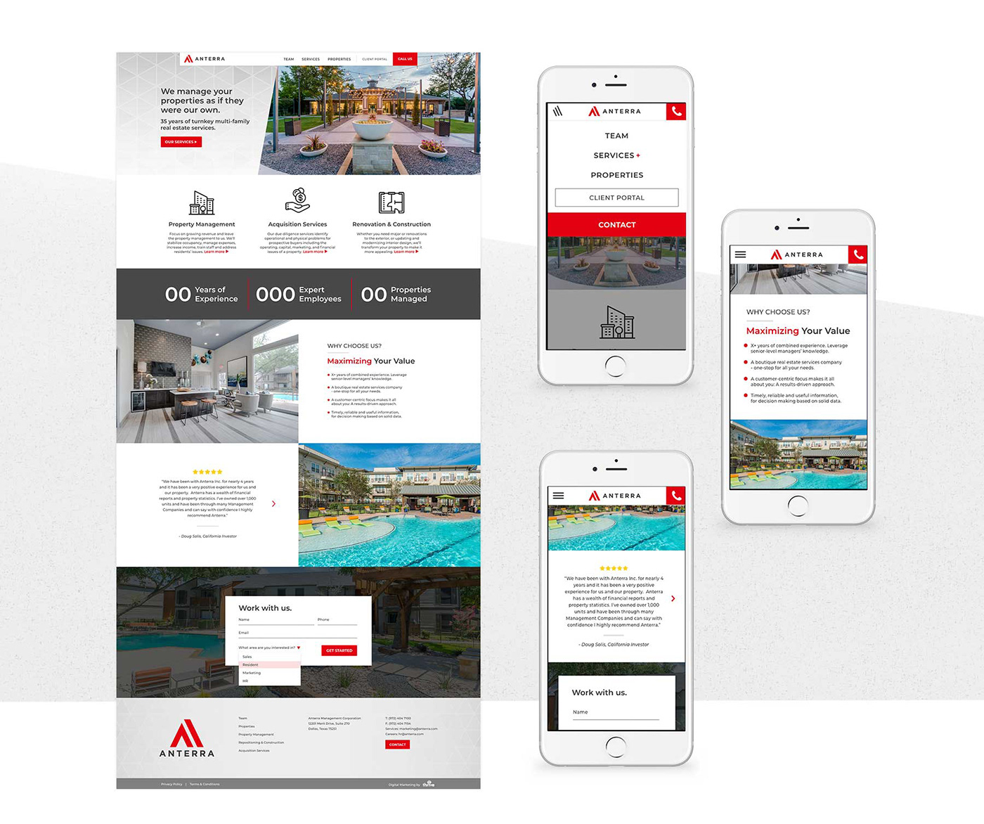 mobile Responsive Web Design  Website