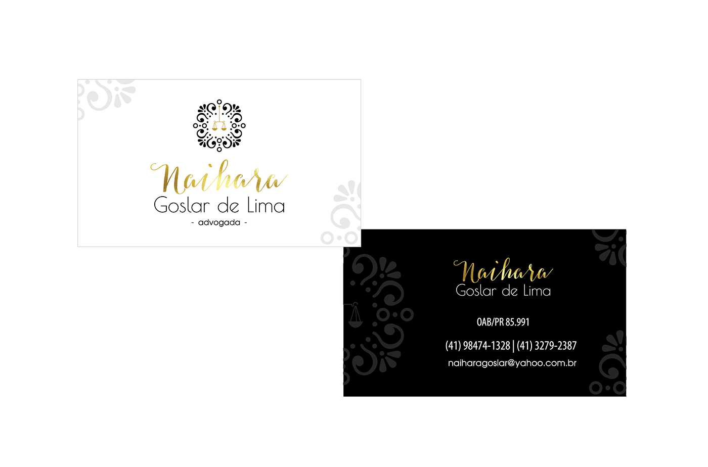 black branding  card cartão design Dourado gold hotstamp preto