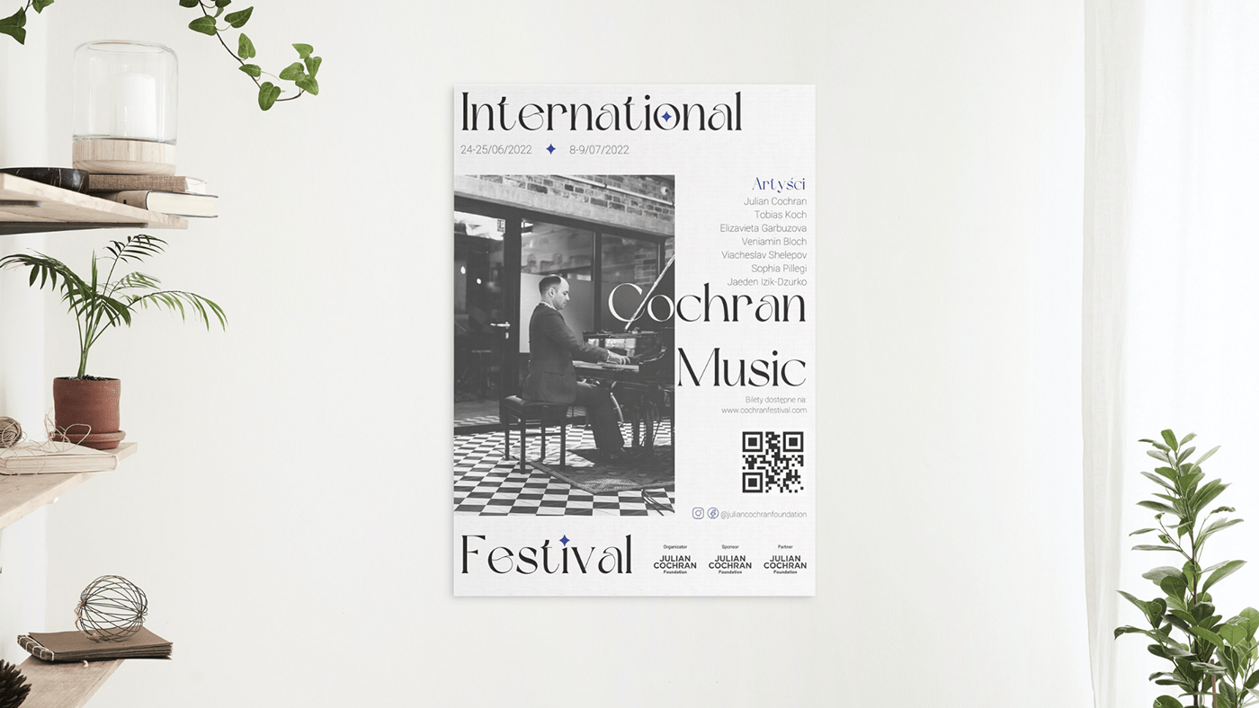blue classical music festival festival poster modern poster