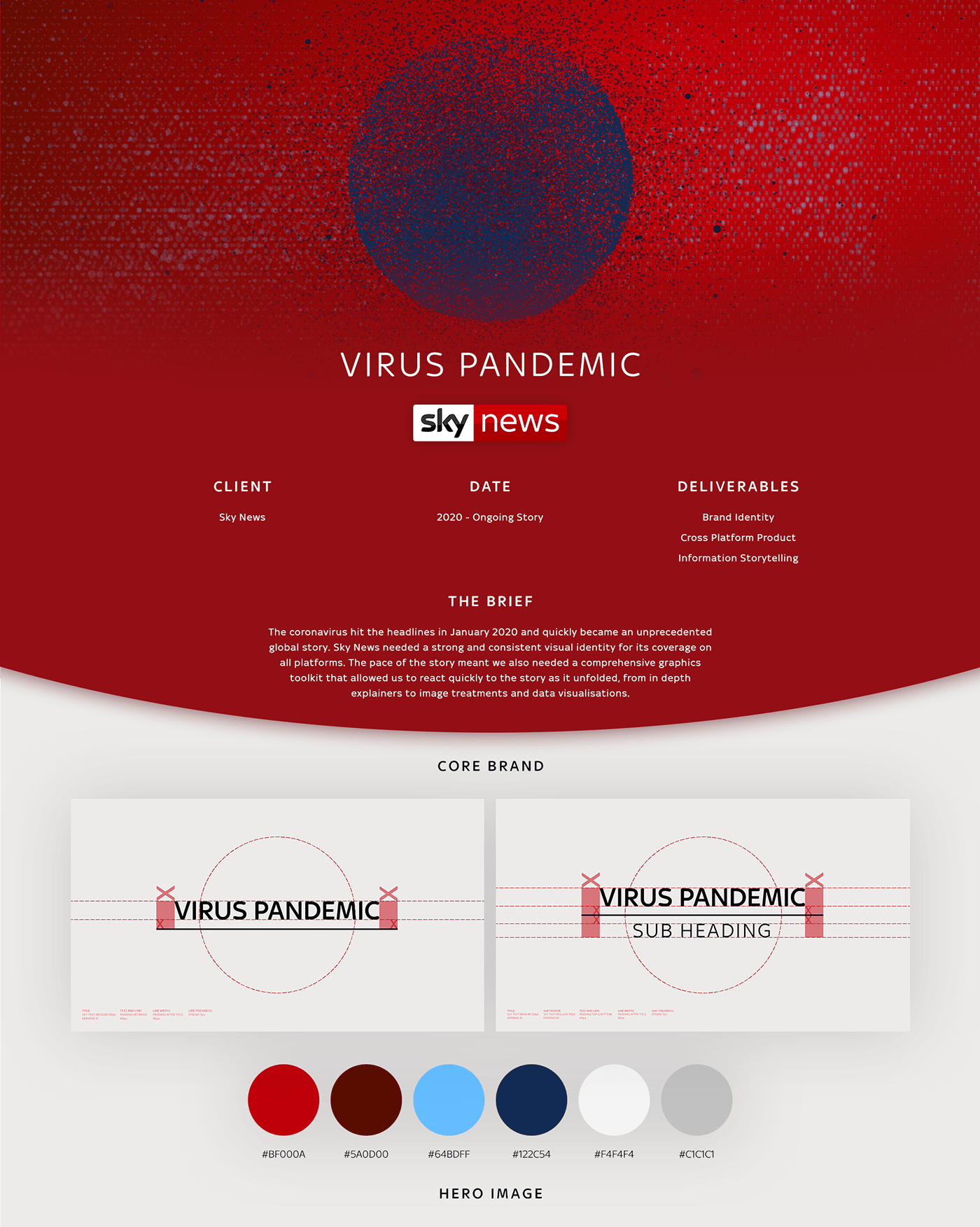 animation  brand identity Broadcast Design Coronavirus digital information design news presentation typography   visual language