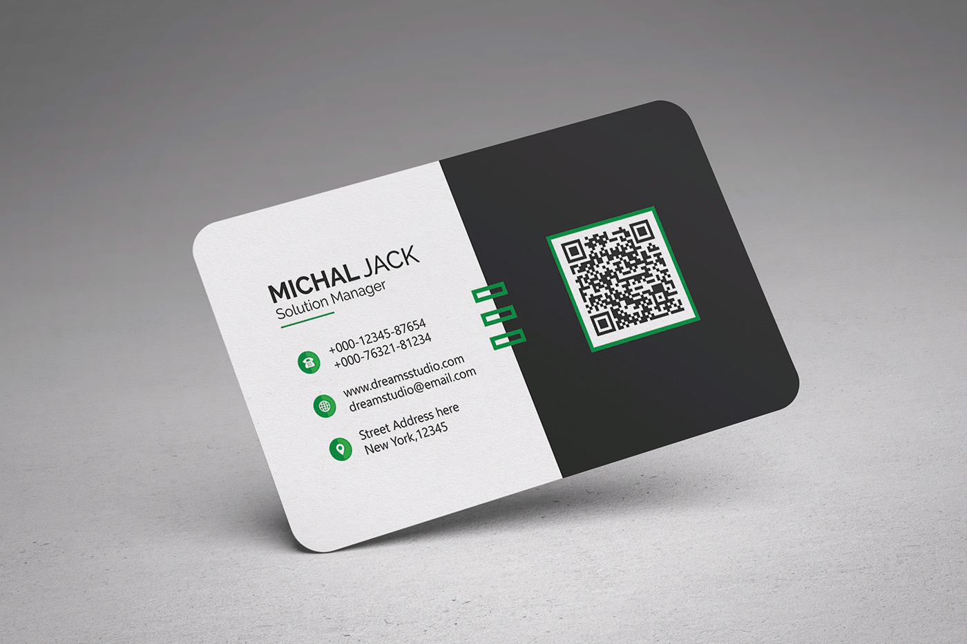 blackwhite business card clean corporate modern professional stunning template Unique visiting card