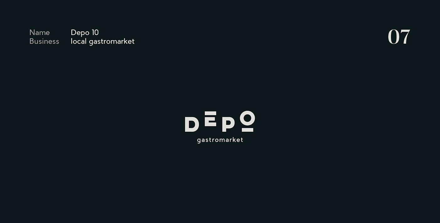 Logo design for the local gastromarket DEPO 10
