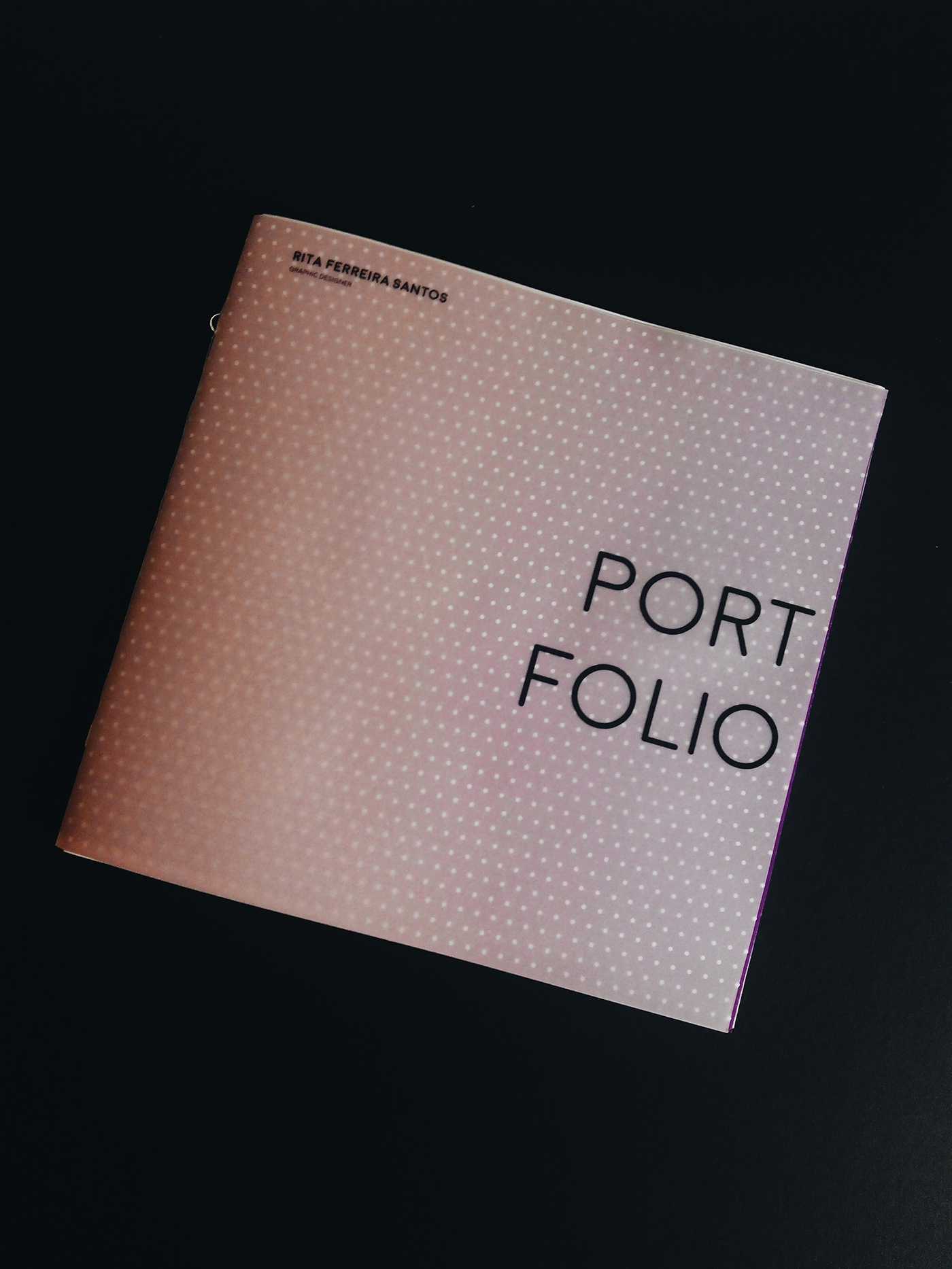 portfolio portefólio Curriculum Vitae graphic polkadot gradient clean