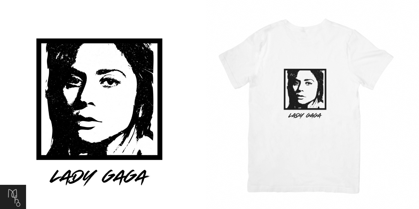 design T-Shirt Design Fashion  Lady Gaga monster graphic design 