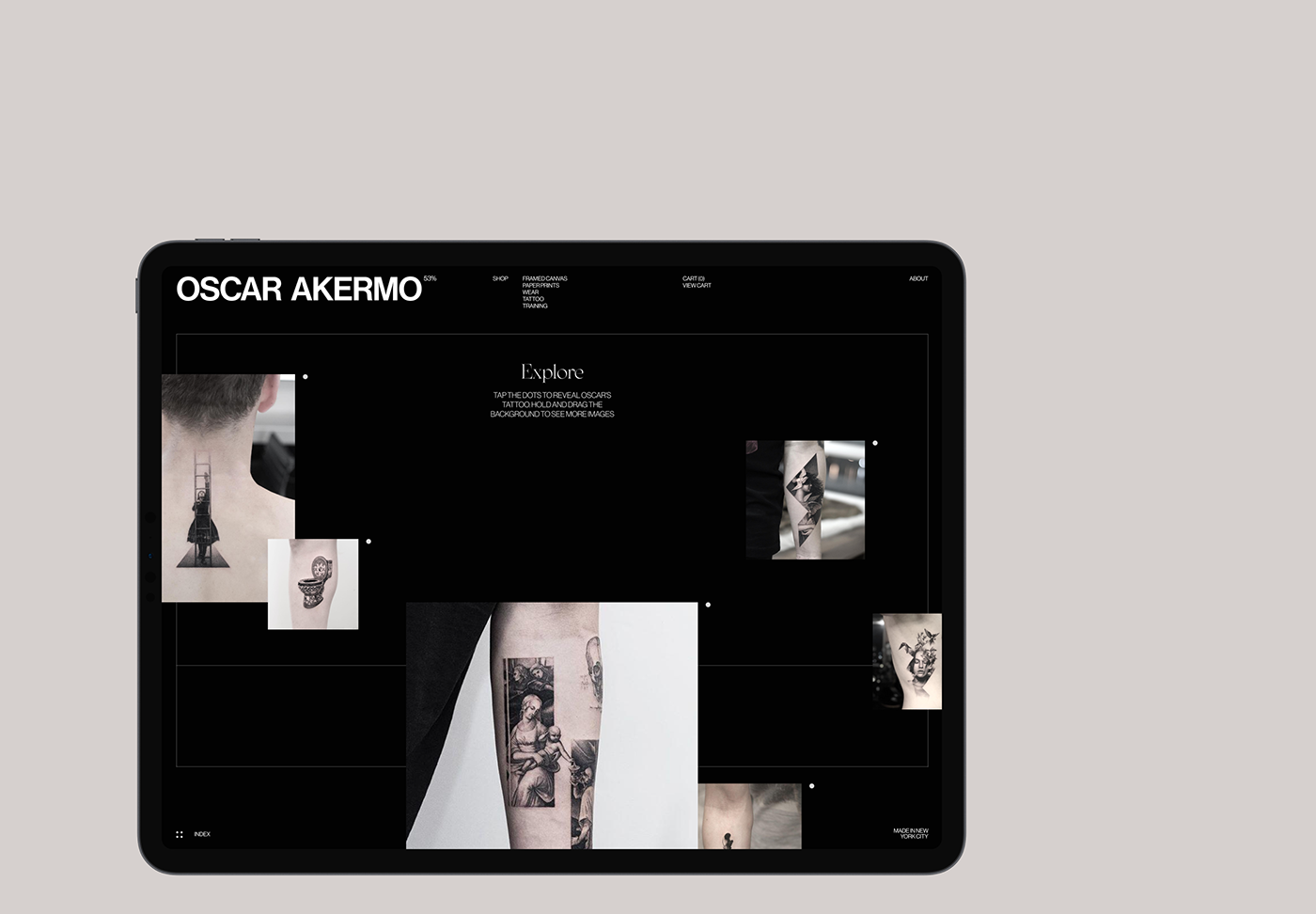 Oscar Akermo — Personal Website. Home. UX/UI Design.