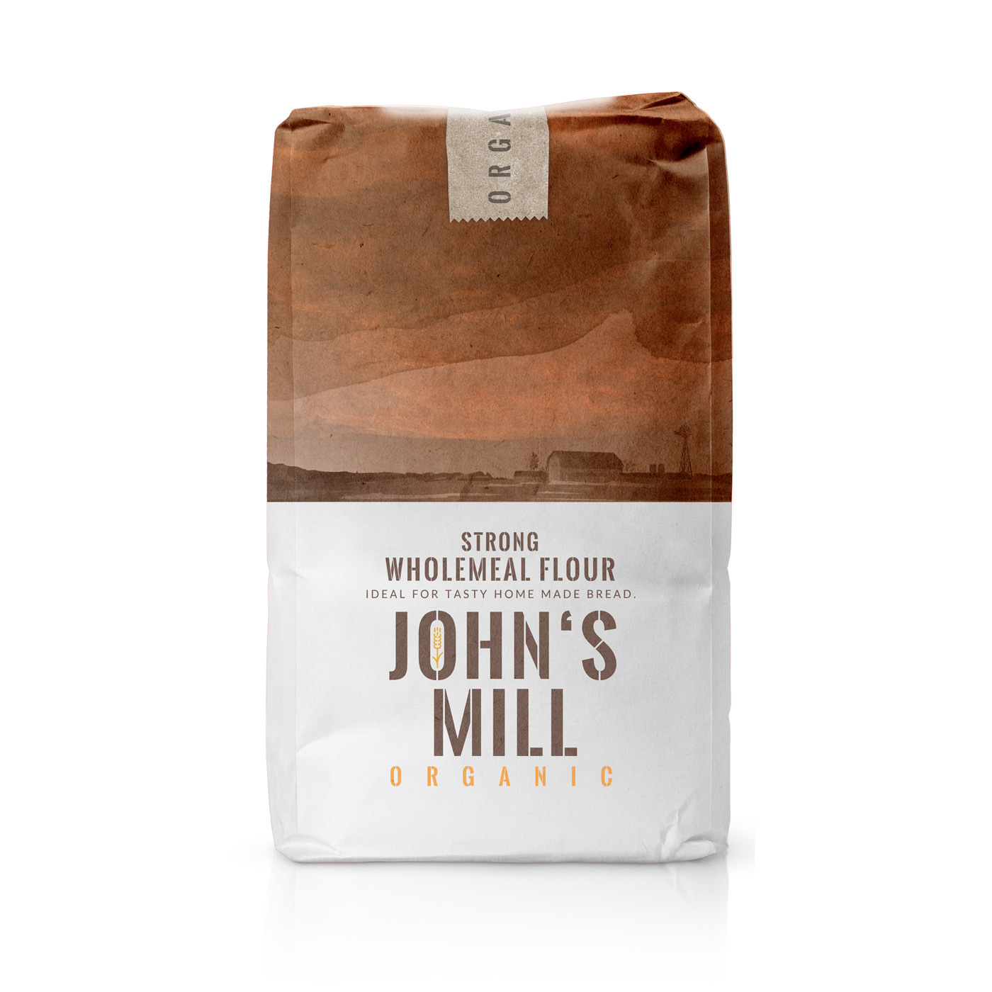 art direction  bag flour graphic illustration Label organic package packaging design product
