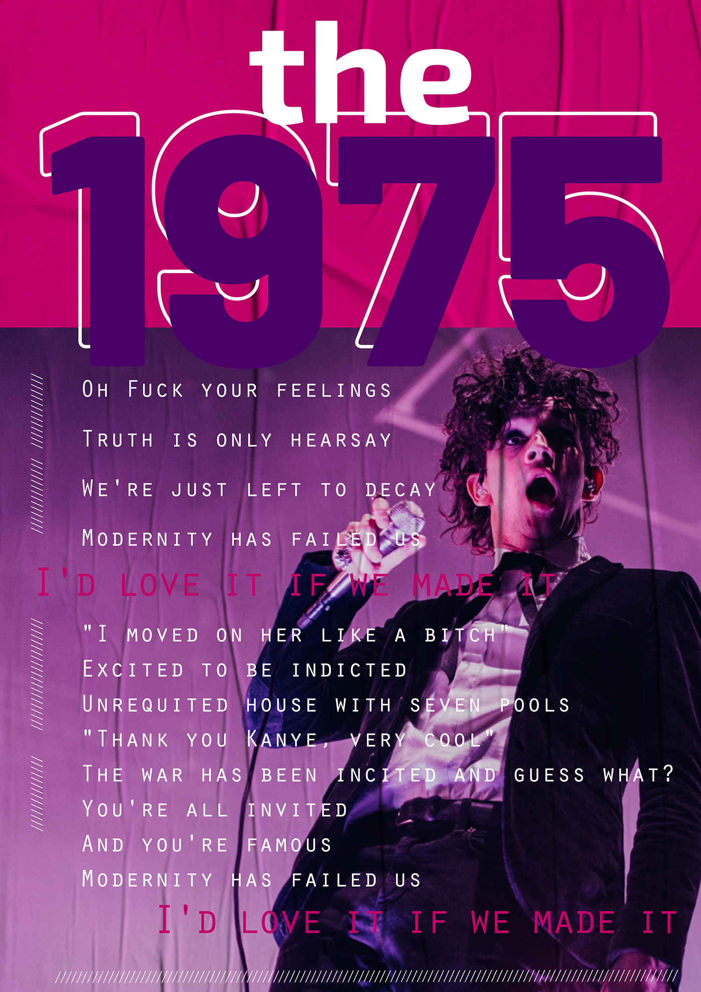 music the 1975 poster