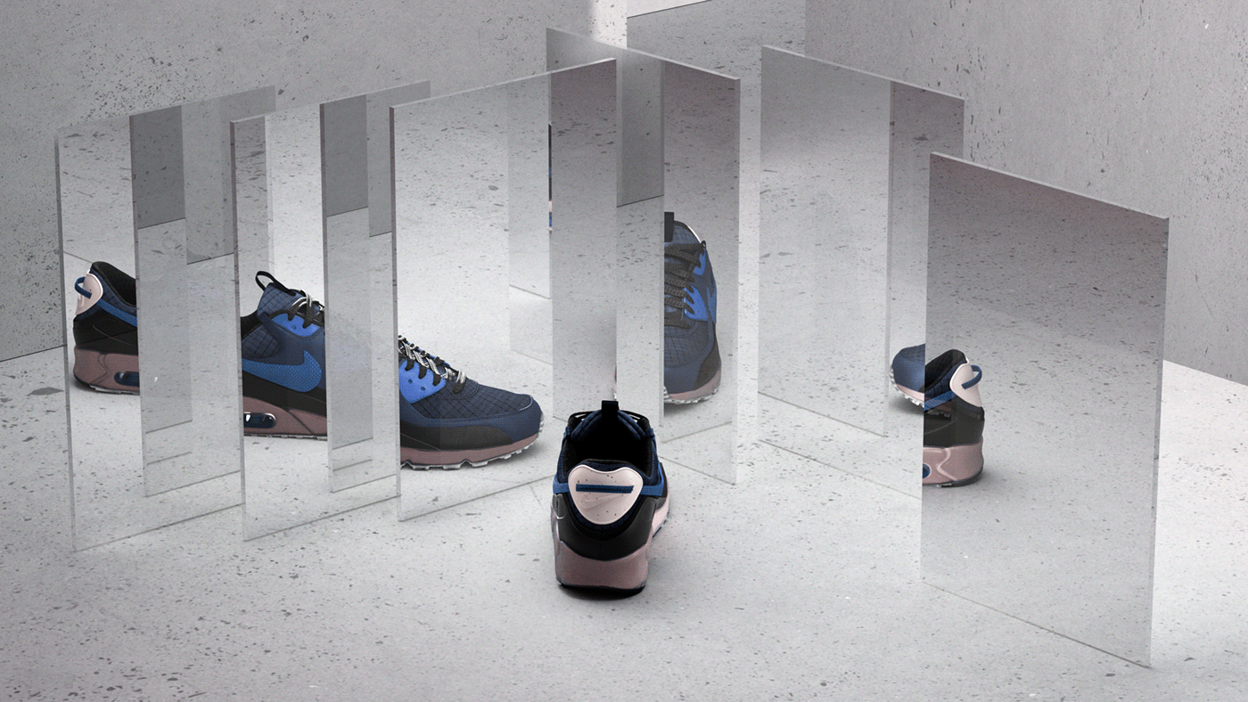 Nike Nike Shoes nike air houdini shoes sports terrascape animation  motion graphics  motion design
