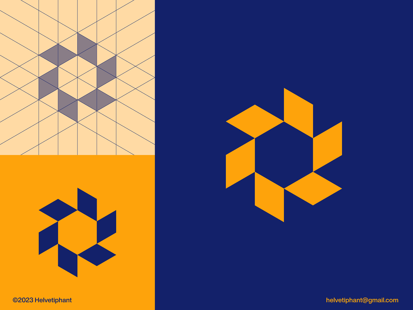 Solar Energy logo concept featuring panels to create an abstract sun logo