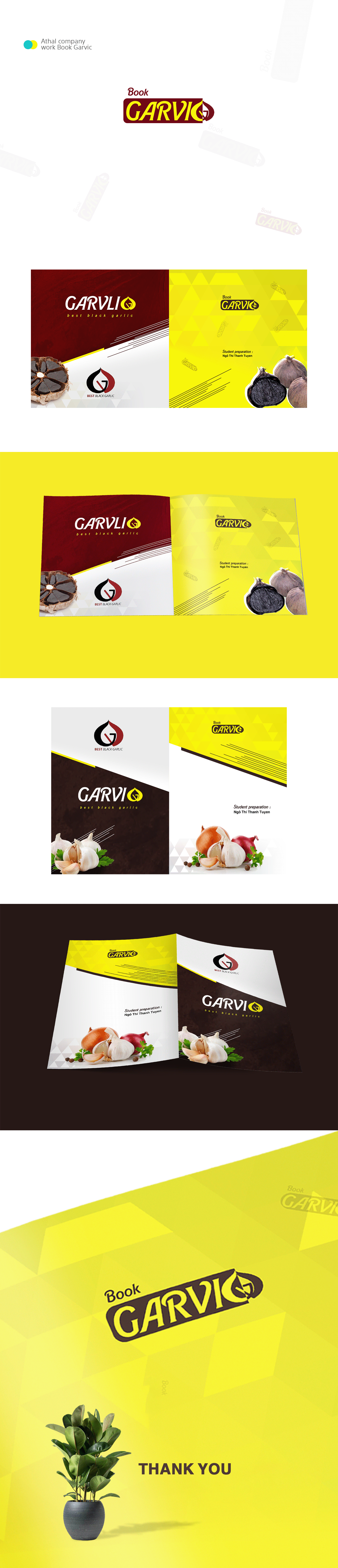 Book cover garlic book cover graphic design