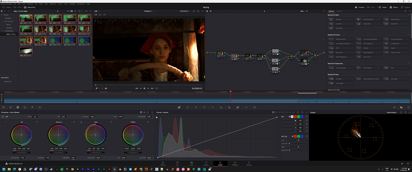 cinematography color color correction color grading compositing davinci resolve Digital Compositing green screen keying Video Editing